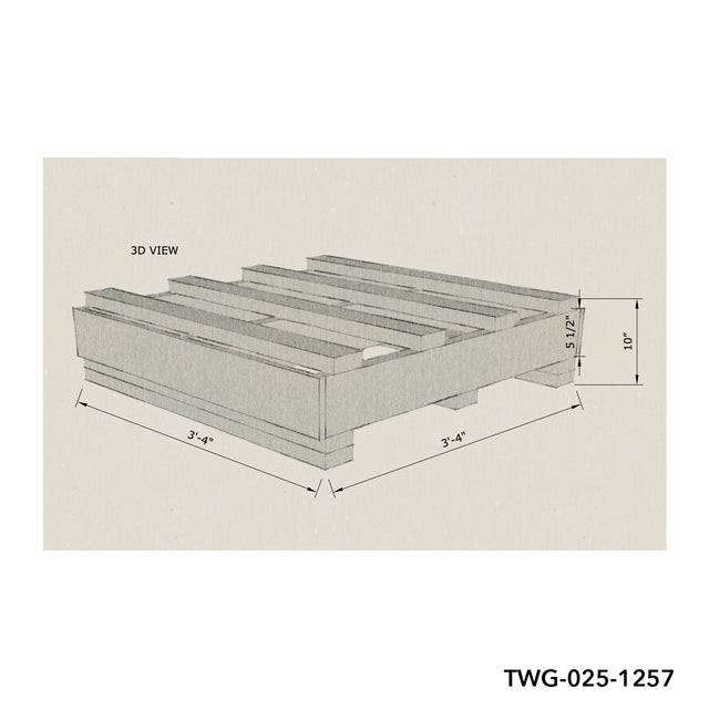 TWG Box 40 x 40 8” Gap, tulsapacking.com