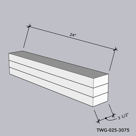 Stacker - (3) Boards 24” 12U Solid Tier #TWG-025-3075, tulsapacking.com